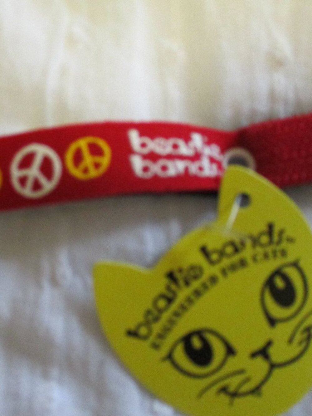 Cat collar-Beastie Bands Peace signs